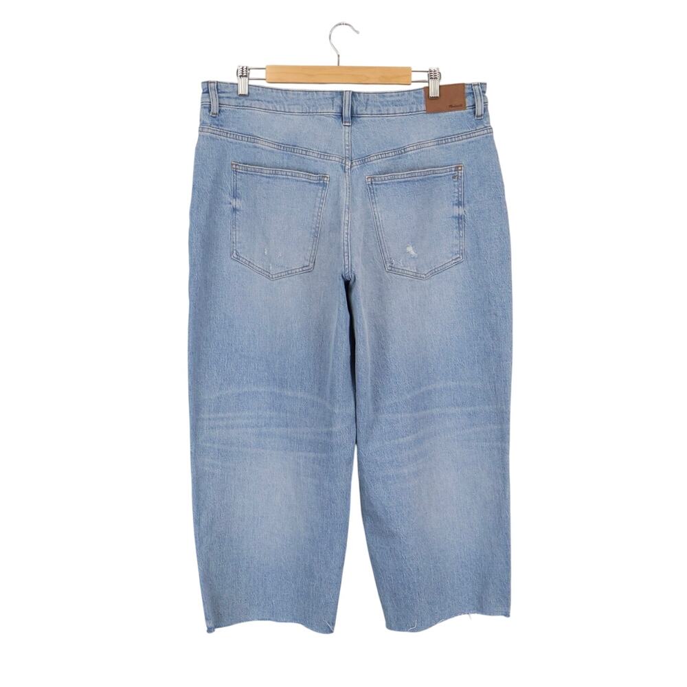 NWOT Madewell The Curvy Perfect Vintage Wide-Leg Crop Jean Hallstead Wash 33 - Picture 6 of 10